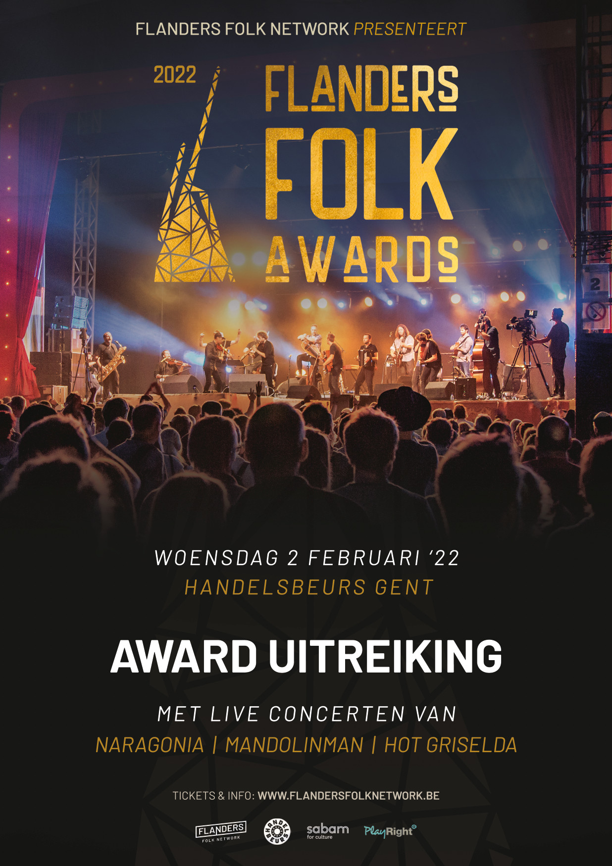 Uitreiking Flanders Folk Awards 2022